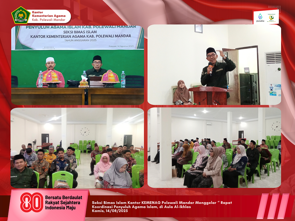 Rapat Koordinasi Penyuluh Agama Islam, Kemenag Polman Dorong Gerakan BBAQ