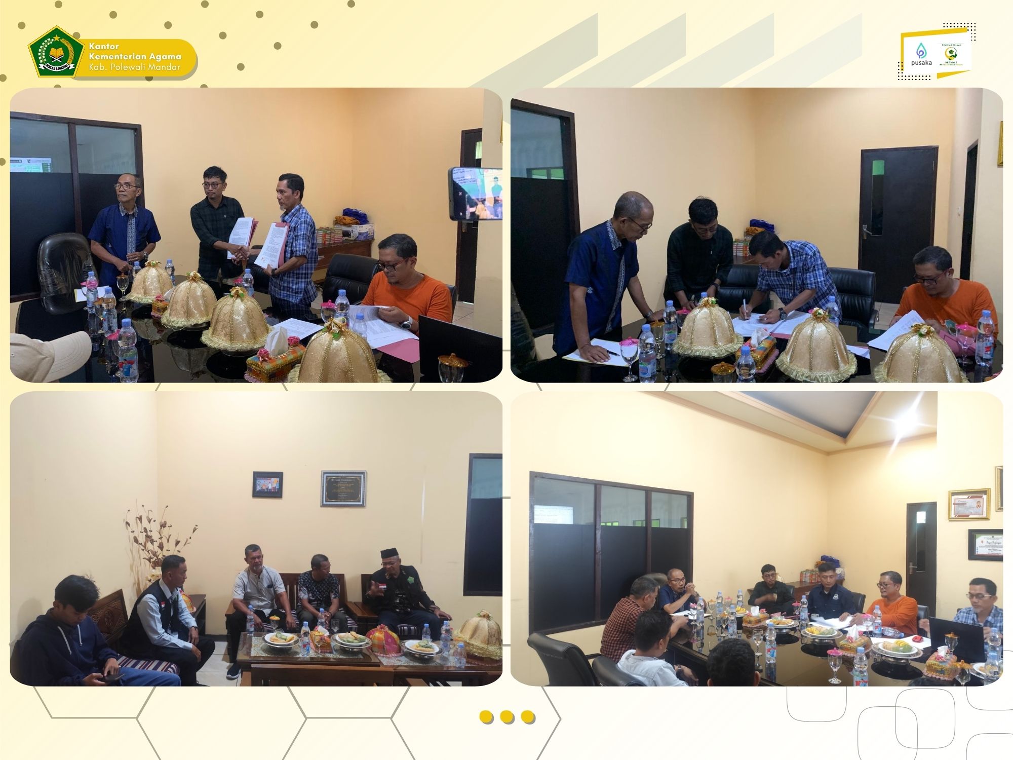 Rapat Persiapan Pelaksanaan Kontrak Pembangunan Gedung PLHUT Kabupaten Polewali Mandar