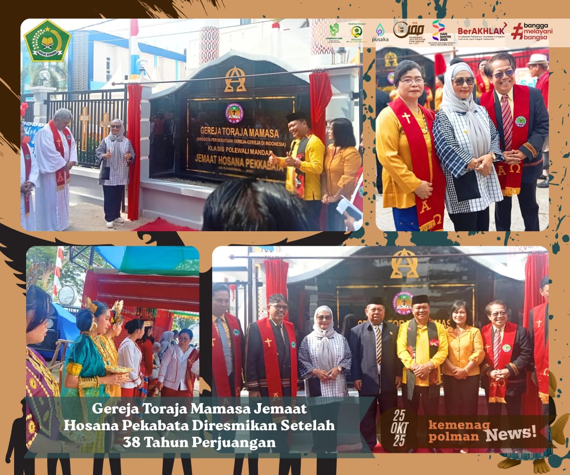 Gereja Toraja Mamasa Jemaat Hosana Pekabata Diresmikan Setelah 38 Tahun Perjuangan