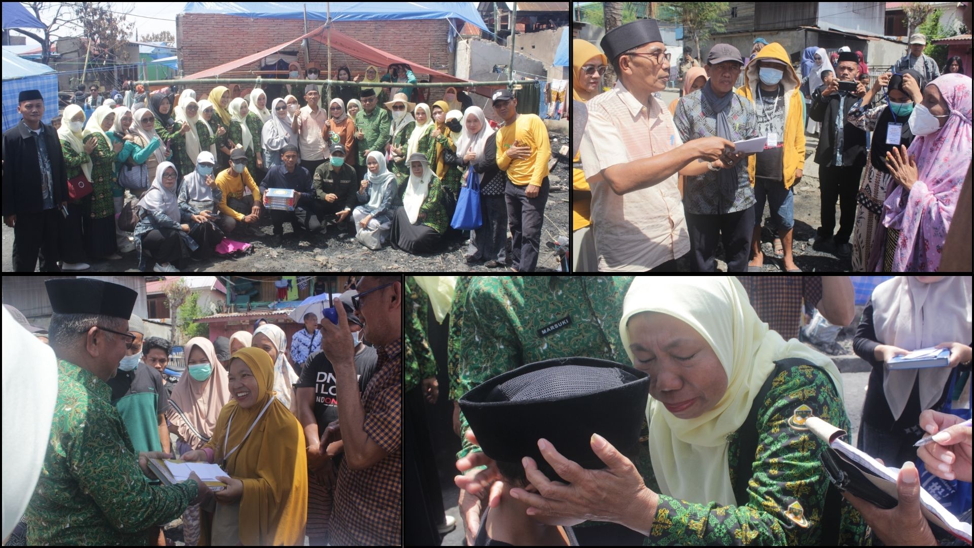 Implementasi “Kemenag Berdampak”, Kemenag Polman Salurkan Bantuan untuk 38 KK Korban Kebakaran di Galung Tulu