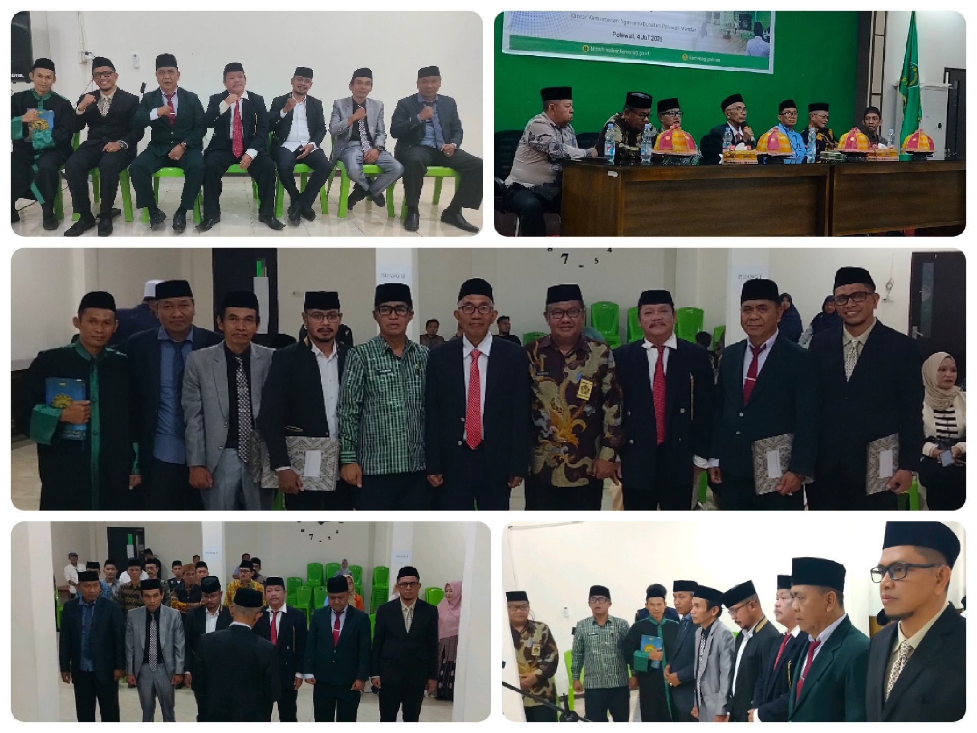 Ka. Kemenag Polewali Mandar Lantik Enam Kepala KUA Kecamatan