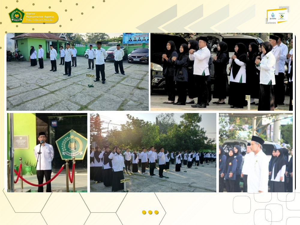 Apel Senin : Ka. Seksi PD. Pontren Sampaikan Klasifikasi Bidang Pontren dan Sosialisasi MQKN
