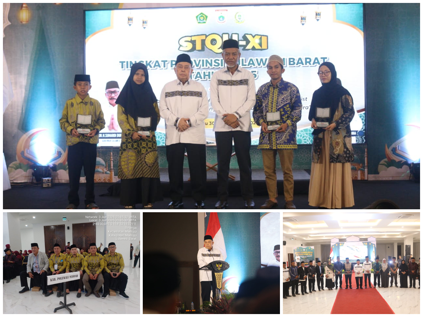 STQH XI Tingkat Provinsi Sulawesi Barat Resmi Ditutup, Polewali Mandar Raih Juara Umum