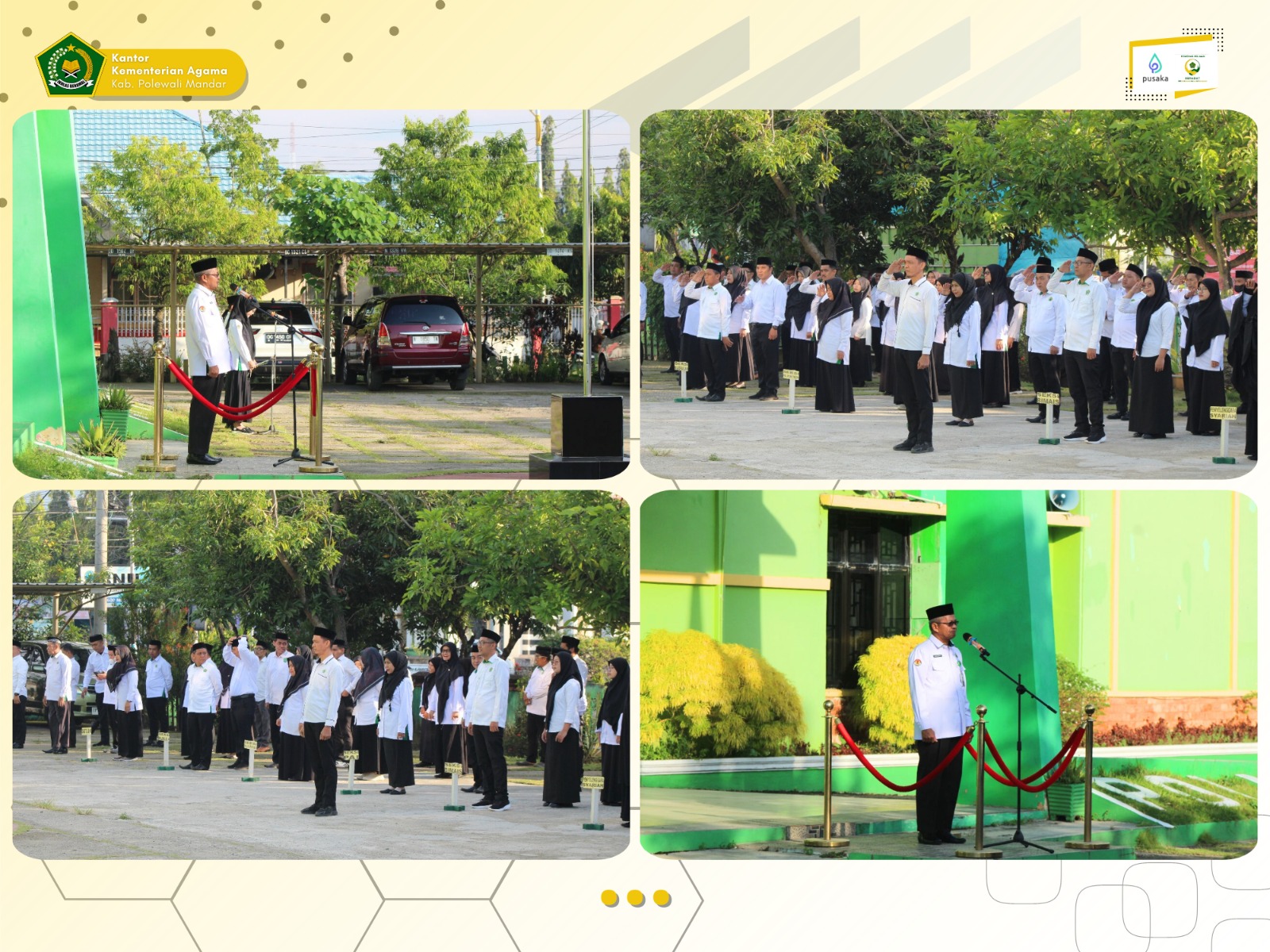 Pimpin Apel Pagi, Kasi PHU Sampaikan Progres BBAQ (Bebas Buta Aksara Al-Qur’an