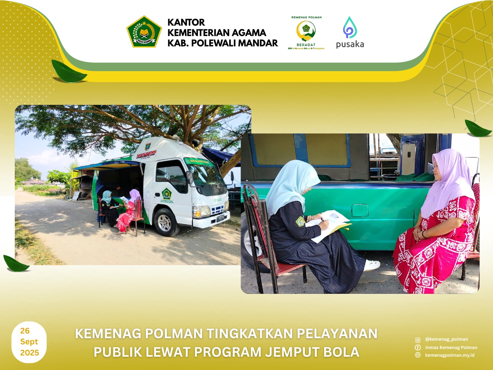 Kemenag Polman Tingkatkan Pelayanan Publik Lewat Program Jemput Bola