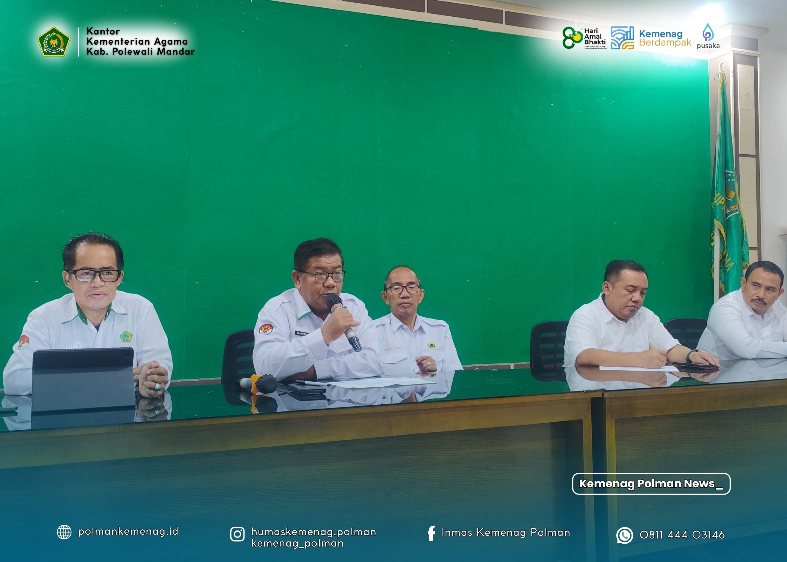 Kemenag Polman Gelar Rapat Koordinasi Persiapan HAB ke-80 yang Dipusatkan di Kabupaten Pasangkayu