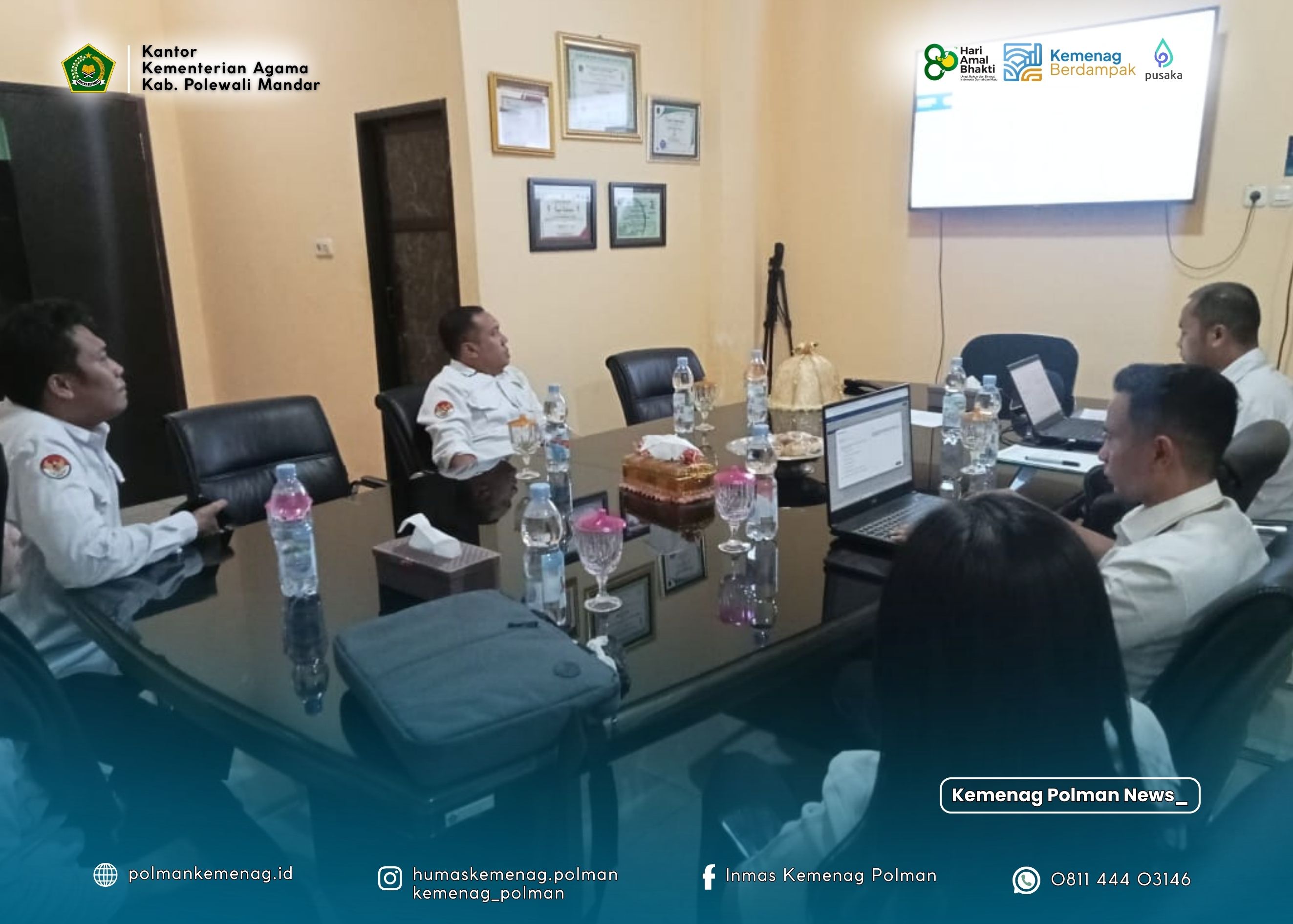KPKNL Sulawesi Barat Umumkan Hasil Lelang BMN di Kantor Kemenag Polman