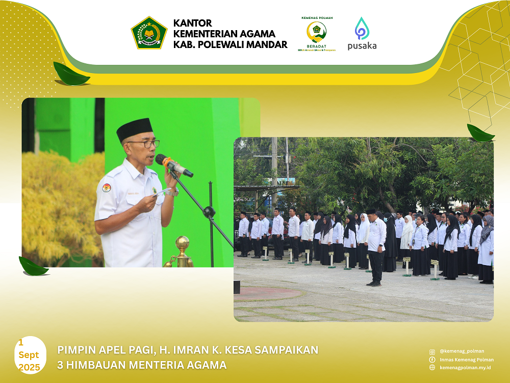 Pimpin Apel Pagi, H. Imran K Kesa Sampaikan 3 Himbauan Menteria Agama