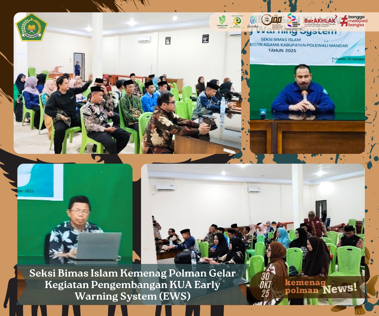 Seksi Bimas Islam Kemenag Polman Gelar Kegiatan Pengembangan KUA Early Warning System (EWS)