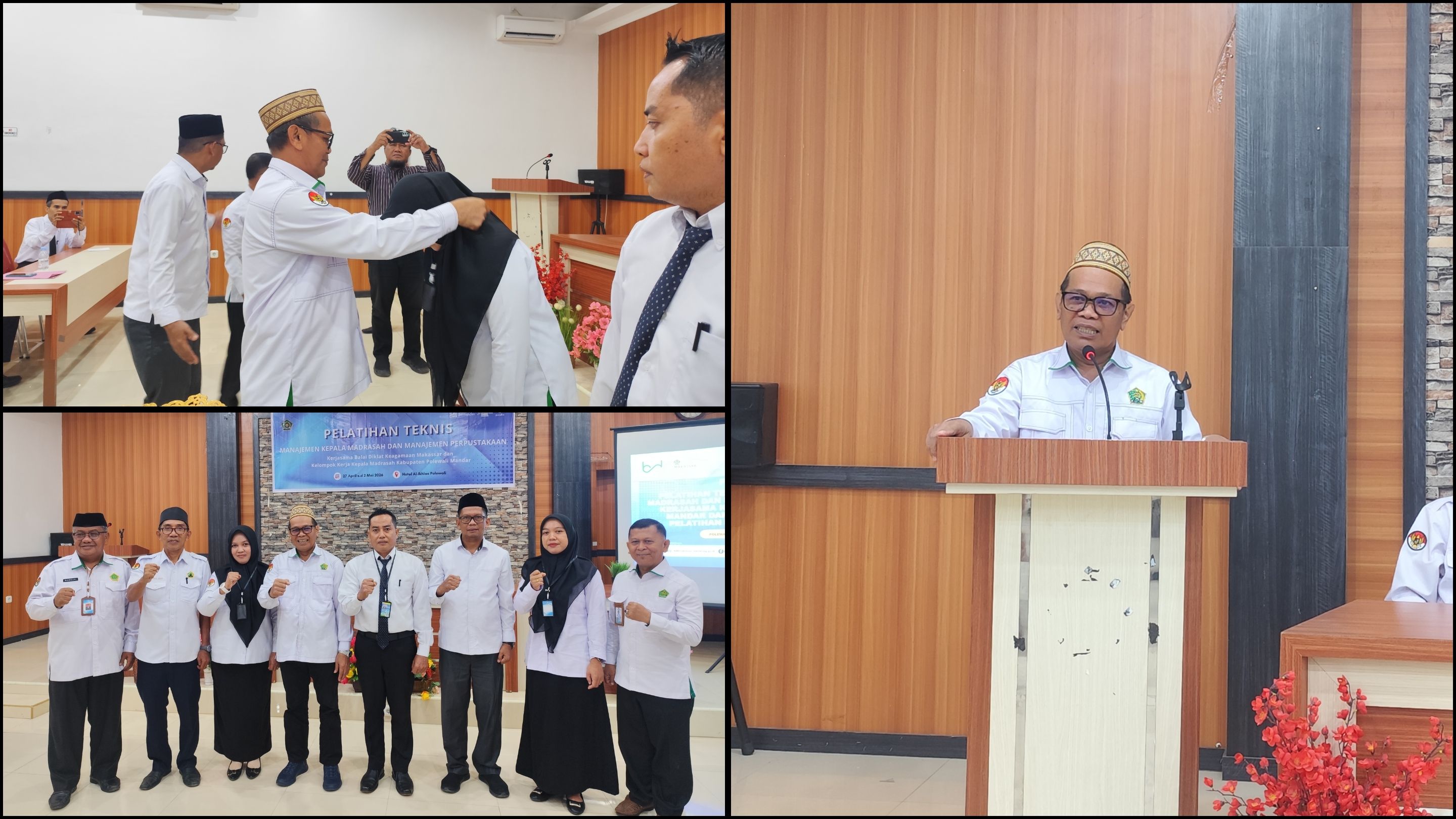 KKKM Polman Gandeng BDK Makassar Gelar Pelatihan Teknis Manajemen Kepala Madrasah dan Perpustakaan