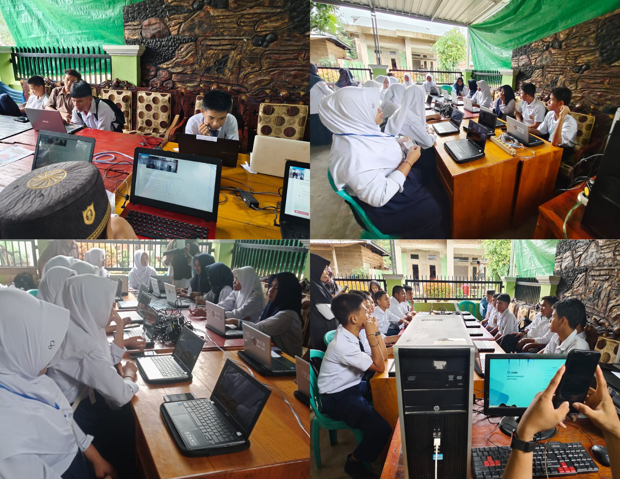 Pelaksanaan Simulasi TKA di Tempat Darurat MTs DDI Manding