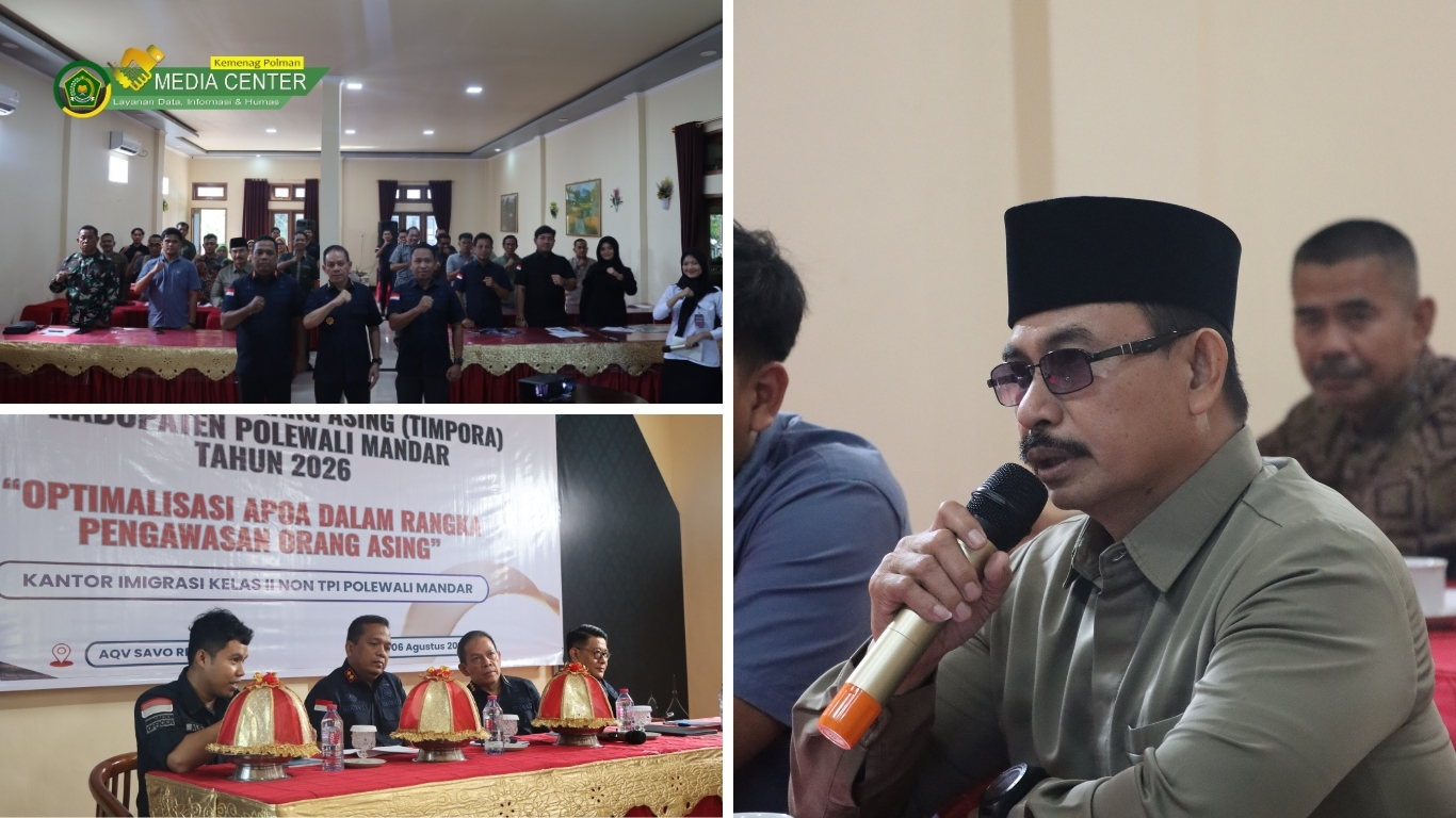 Kemenag Polman Perkuat Sinergi Pengawasan WNA melalui Rapat Koordinasi TIMPORA