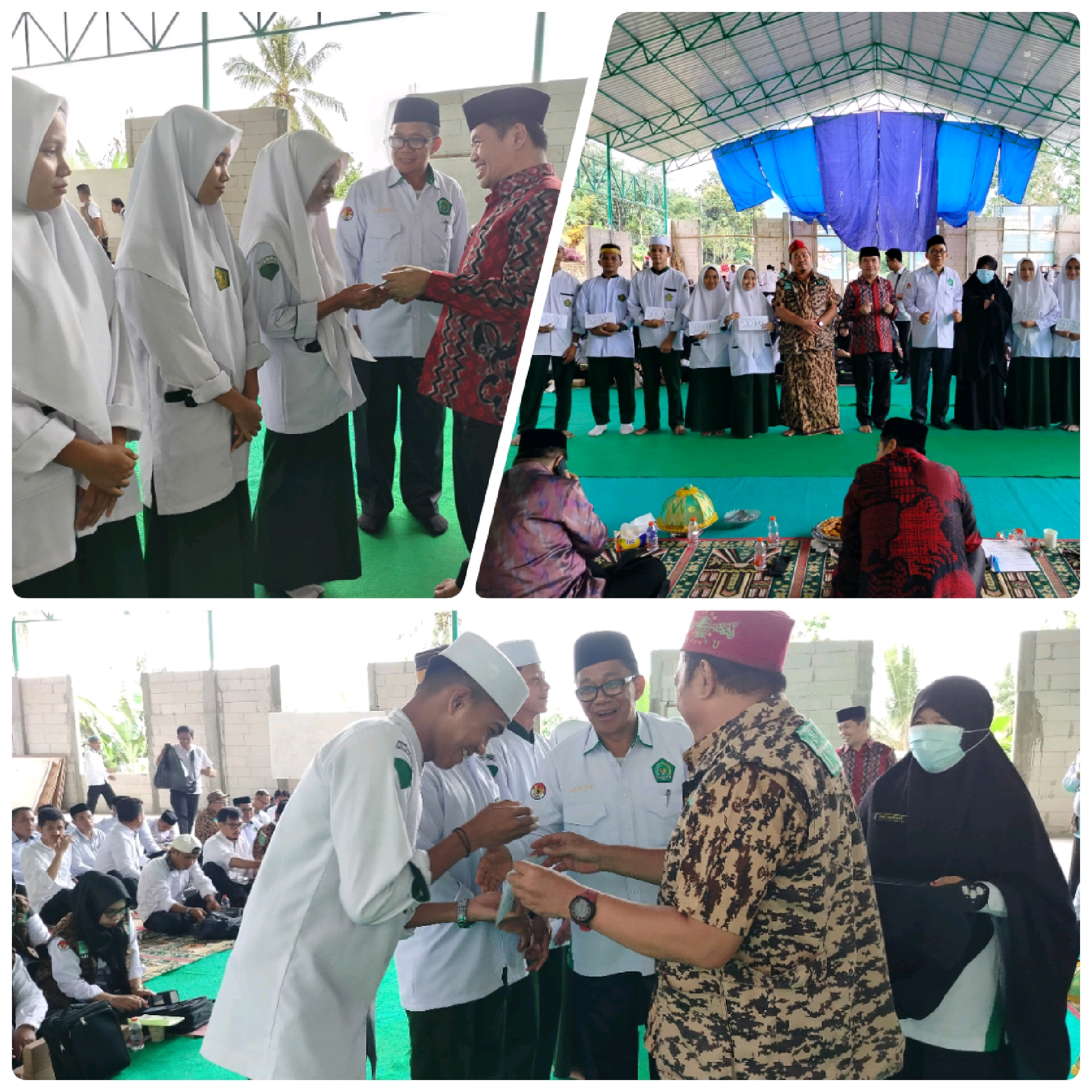 Kepala Penyelenggara Zakat Wakaf Sampaikan Pesan Ka. Kan. Kemenag Polman dalam Penyaluran Dana Infaq
