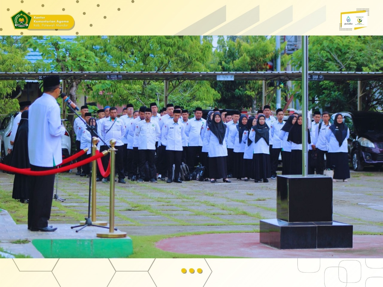 Kemenag Polman Gelar Apel Pagi Rutin: Apresiasi untuk PPPK dan Prestasi di Ajang STQH