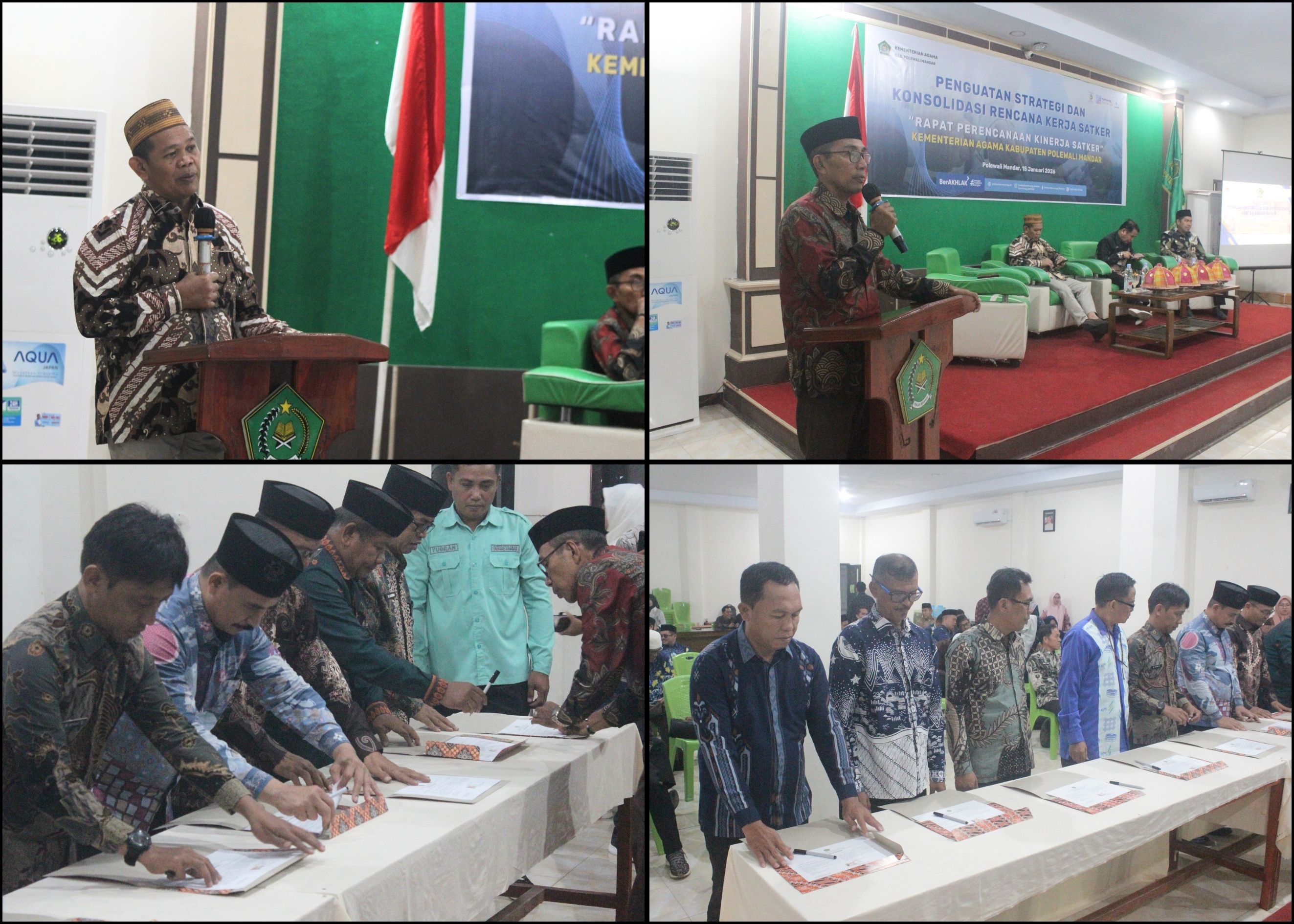 Kemenag Polman Mantapkan Strategi Kerja 2026 melalui Konsolidasi dan Penandatanganan Perkin