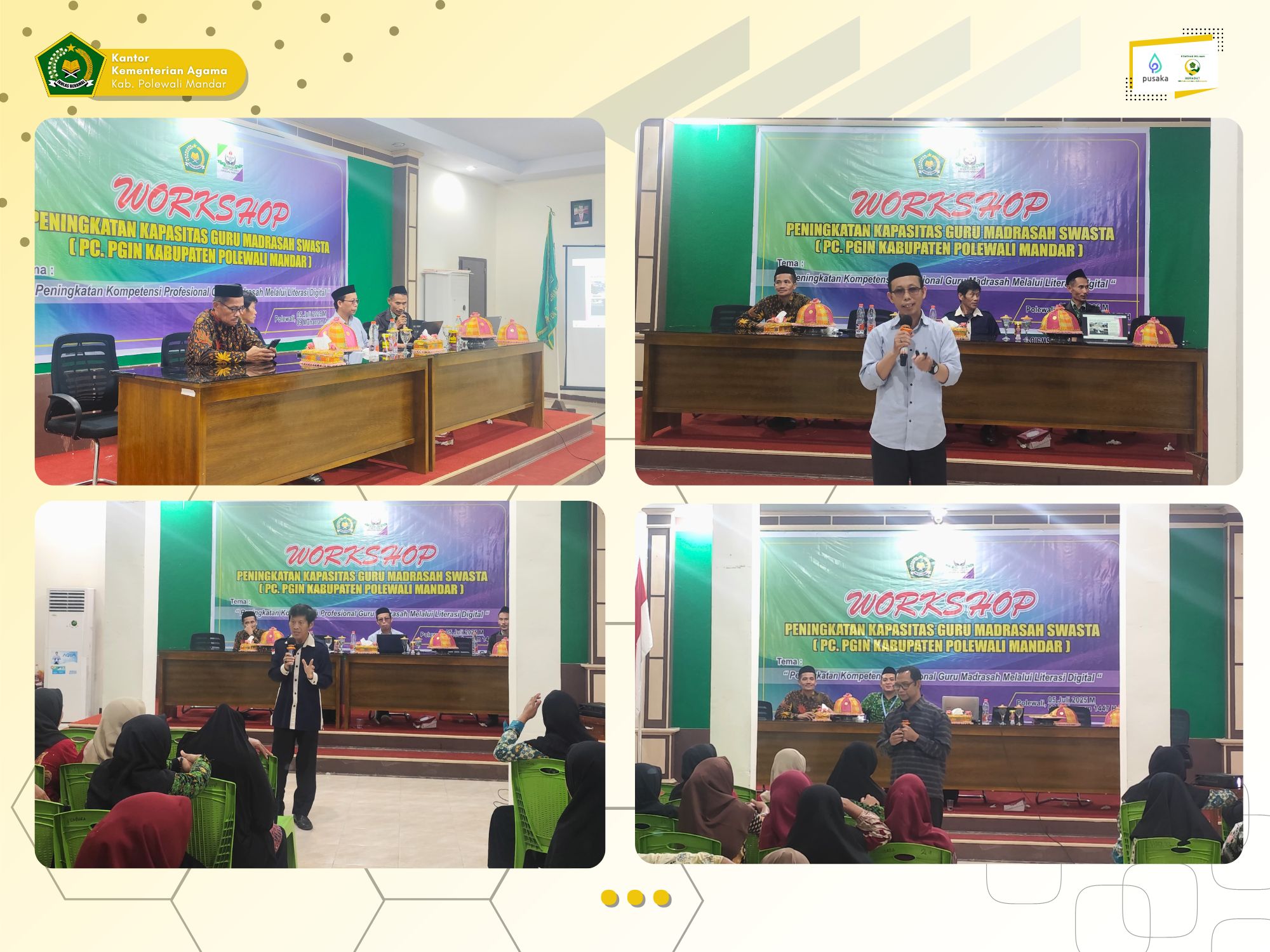 PC PGIN Polman Gelar Workshop Peningkatan Kapasitas Guru Madrasah Swasta