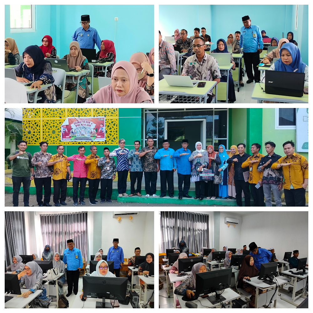 KEMENAG POLMAN Monitoring Pelaksanaan Ujian Moderasi Beragama Berbasis Online