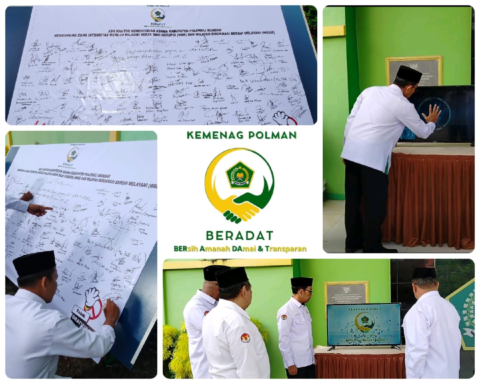 Branding Budaya Kerja, Kemenag Polman Luncurkan Logo dan Tagline “BERADAT”