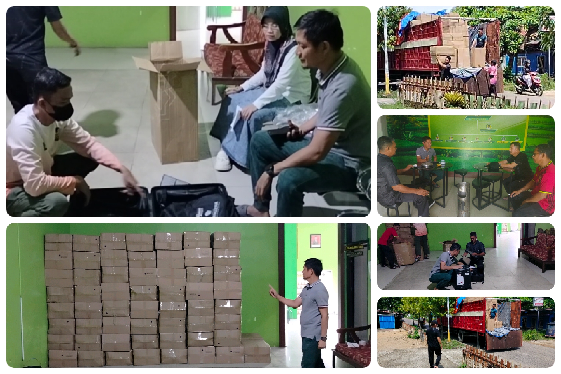 Pengiriman Bertahap, 228 Koper CJH tiba di Kemenag Polman