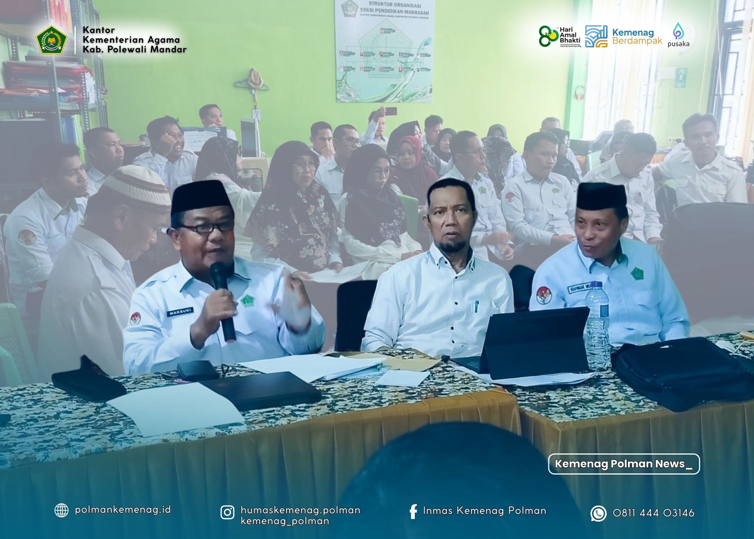 Rapat Sosialisasi dan Verifikasi Bantuan KKG/KKM/MGMP serta Pokjawas Madrasah
