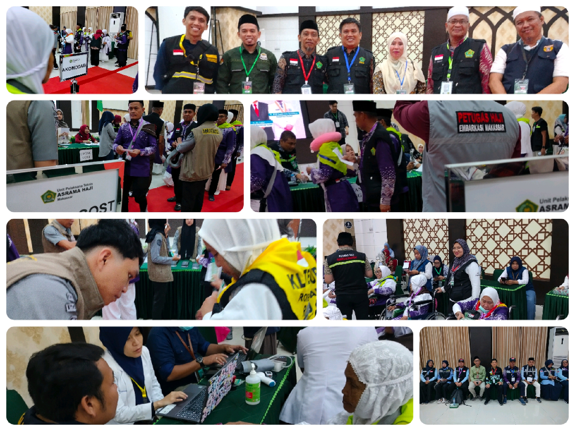 Tiba di Asrama Haji Sudiang, 214 Jemaah Haji Polewali Mandar Kloter 19 Diterima Resmi