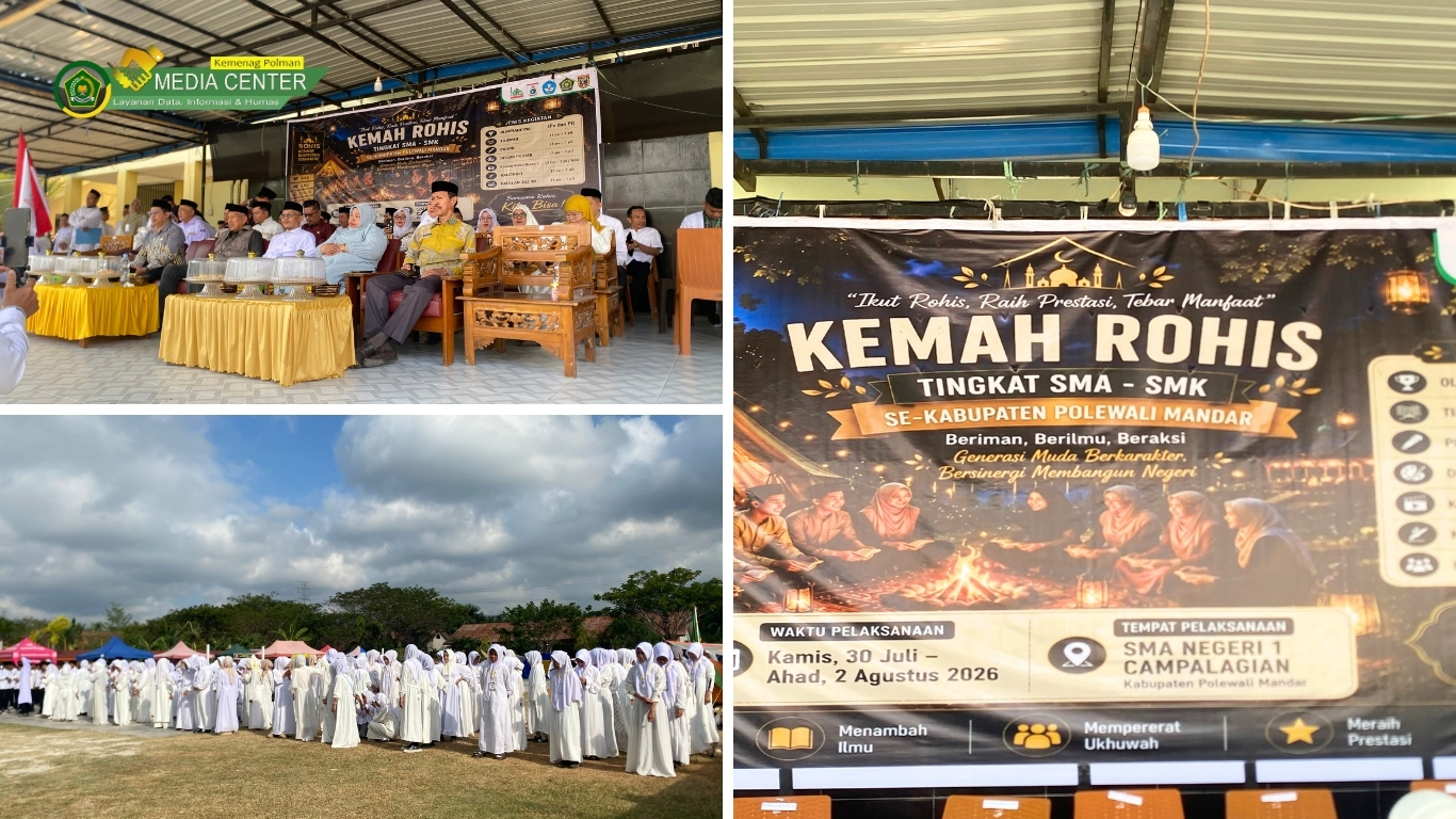 400 Pelajar Ikuti Kemah Rohis SMA-SMK Se-Kabupaten Polewali Mandar, Wadah Pembinaan Karakter dan Moderasi Beragama