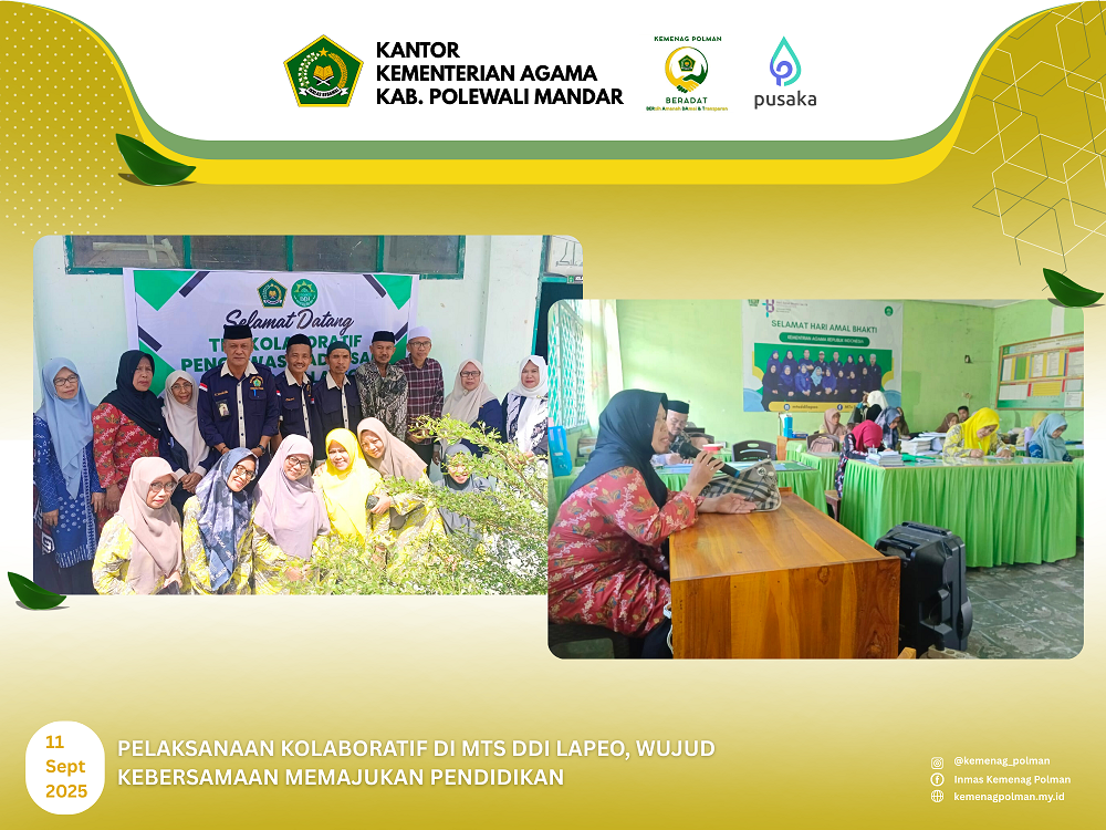 Pelaksanaan Kolaboratif di MTs DDI Lapeo, Wujud Kebersamaan Memajukan Pendidikan