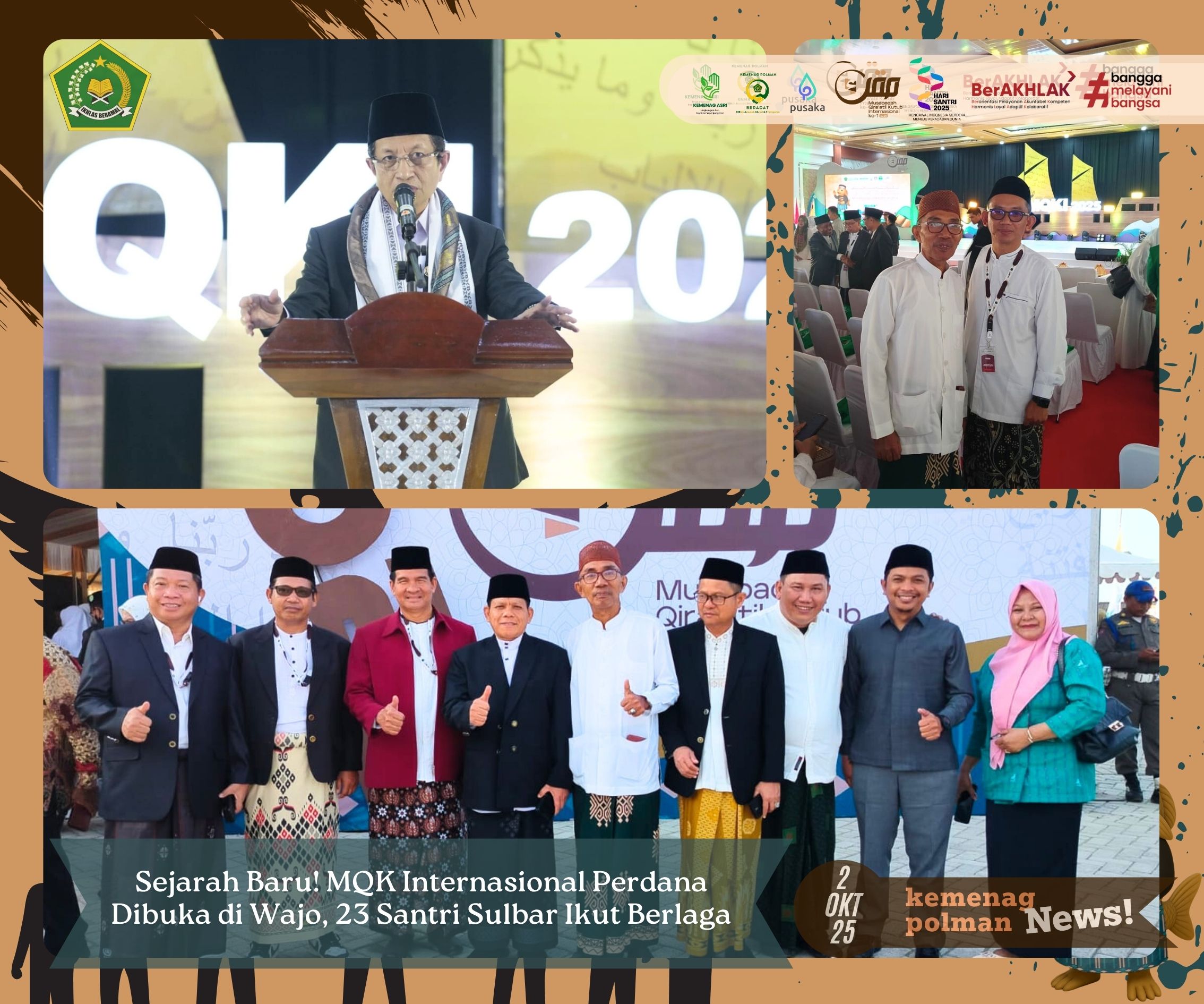 Sejarah Baru! MQK Internasional Perdana Dibuka di Wajo, 23 Santri Sulbar Ikut Berlaga