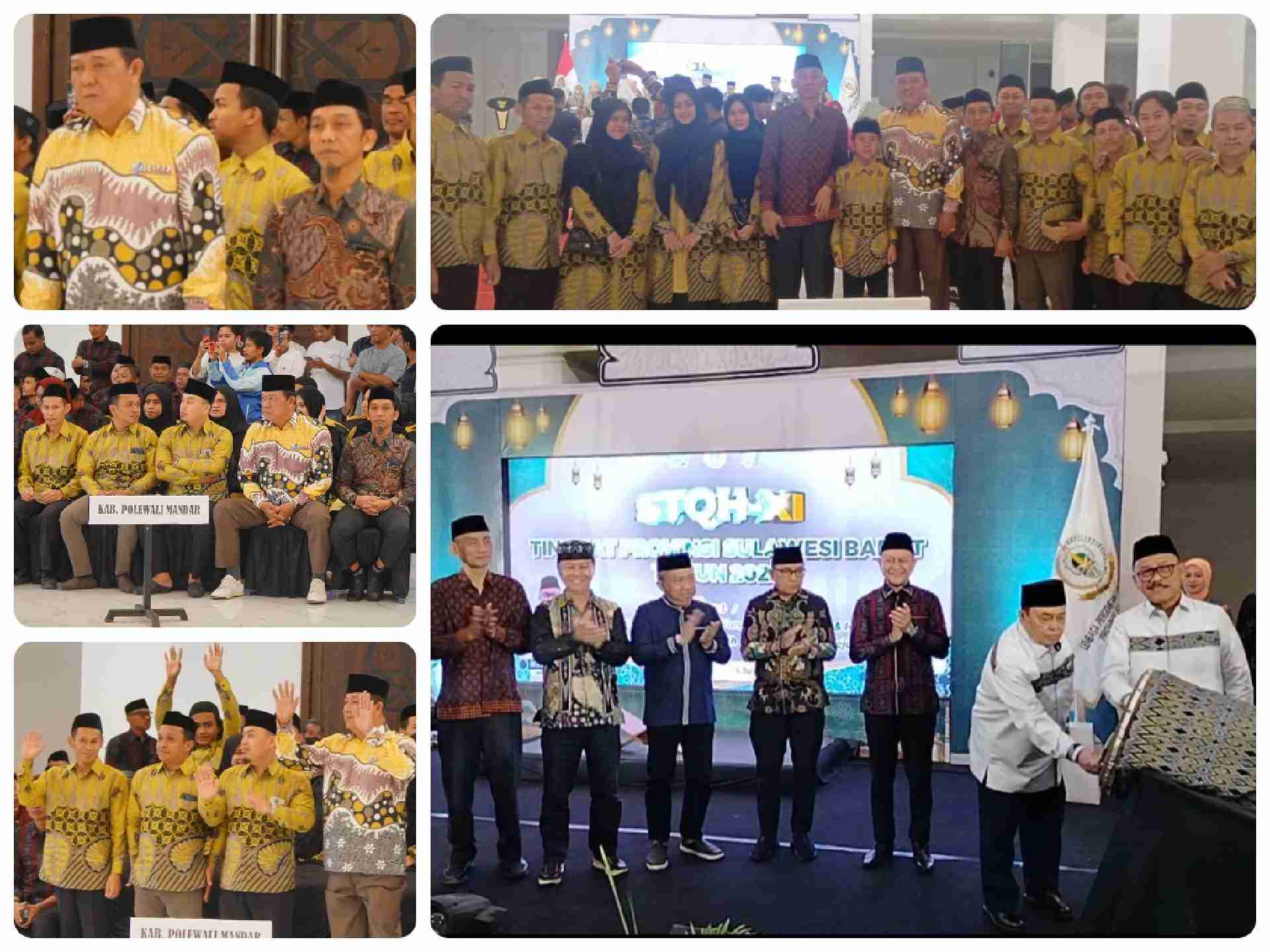 STQH XI Tingkat Provinsi Sulbar Resmi Dibuka di Masjid Raya Suada Mamuju