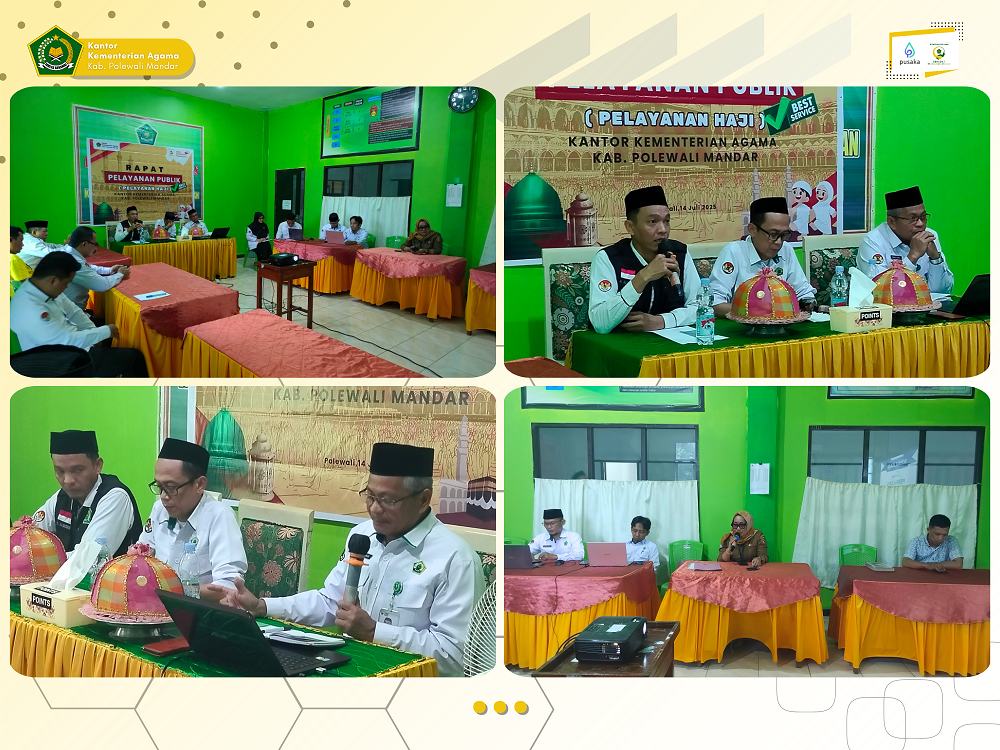 Pokja Peningkatan Pelayanan Publik Kemenag Polman Gelar Rapat Sosialisasi Pelayanan Haji Libatkan 6 Unsur Masyarakat