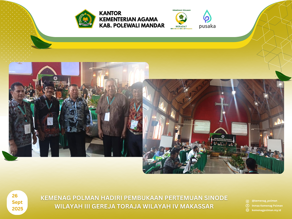 Kemenag Polman Hadiri Pembukaan Pertemuan Sinode Wilayah III Gereja Toraja Wilayah IV Makassar