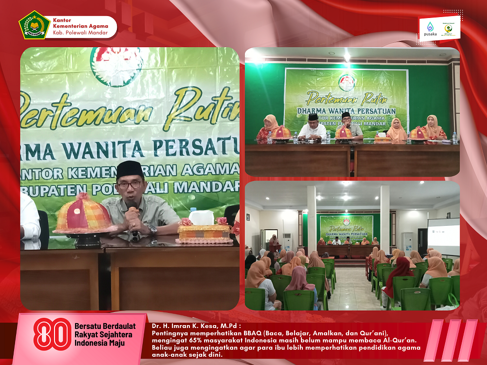 Pentingnya memperhatikan BBAQ (Bebas Buta Aksara Al-qur'an), mengingat 65% masyarakat Indonesia masih belum mampu membaca Al-Qur’an. Beliau juga mengingatkan agar para ibu lebih memperhatikan pendidikan agama anak-anak sejak dini.